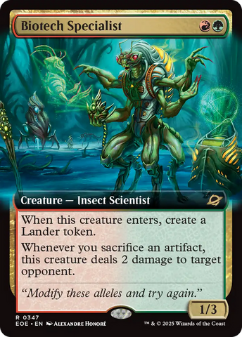 Biotech Specialist (Extended Art) [Edge of Eternities] Magic: The Gathering