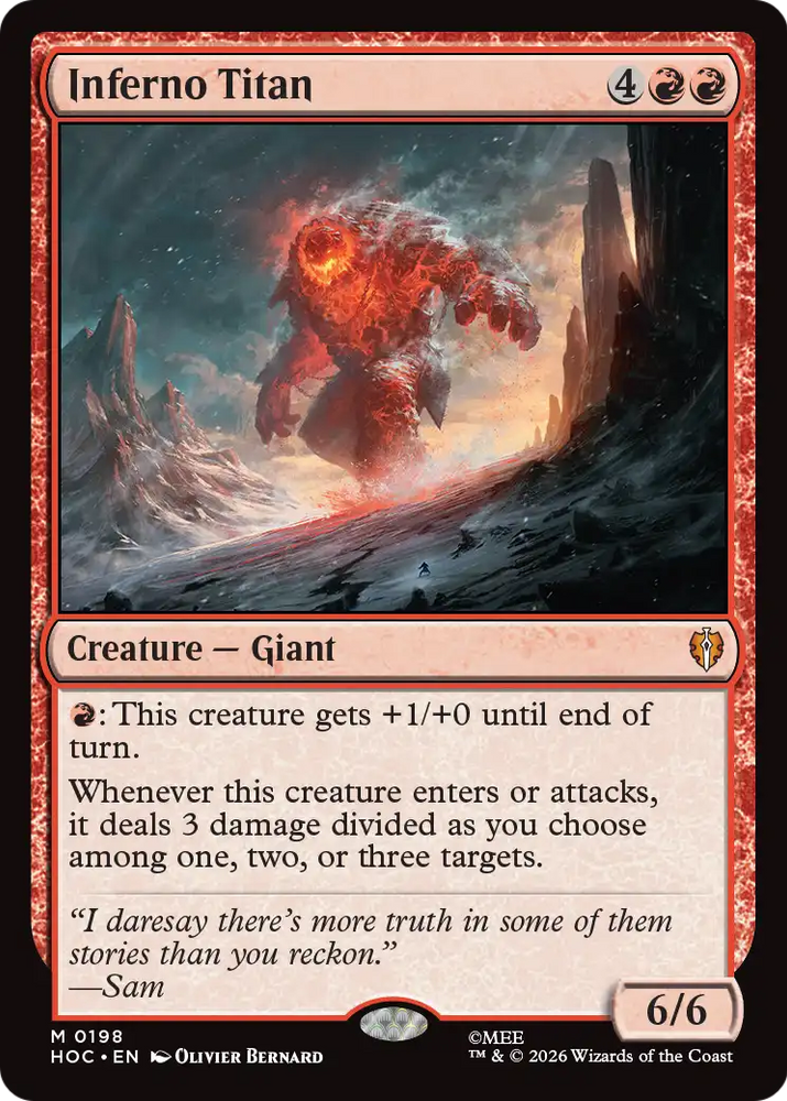 Inferno Titan [The Hobbit: Eternal-Legal] Magic: The Gathering