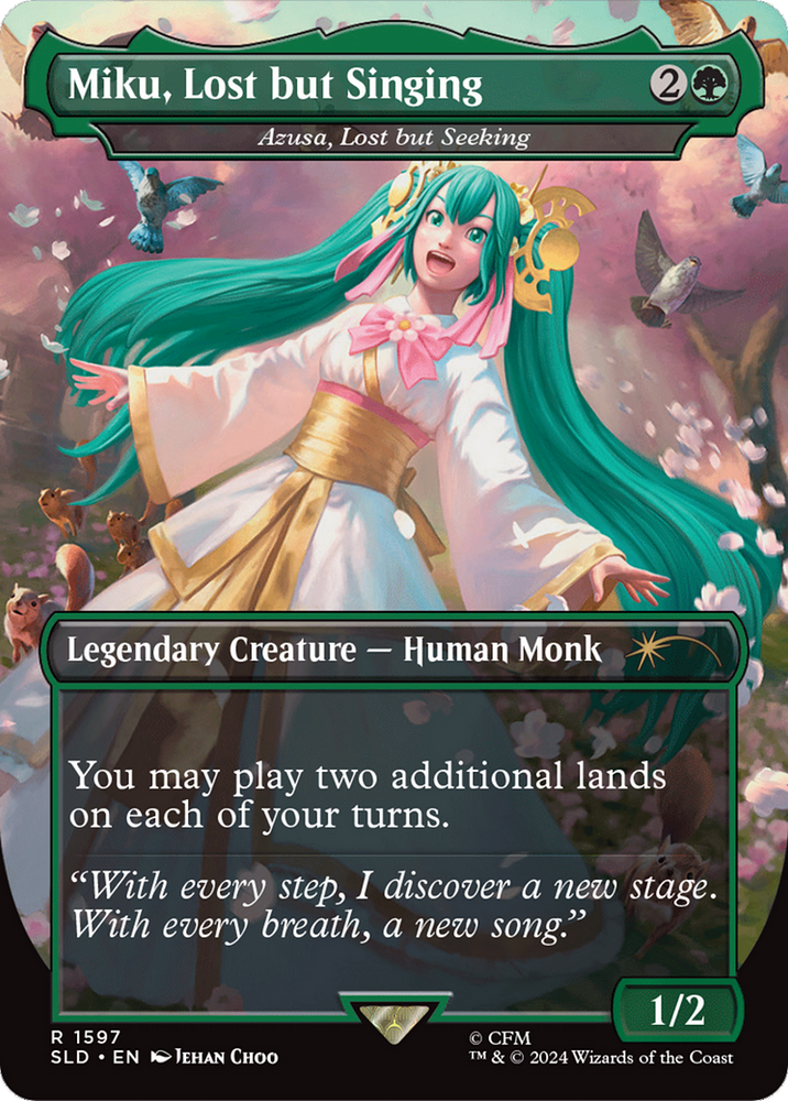 Miku, Lost but Singing - Azusa, Lost but Seeking [Secret Lair Drop Series] Magic: The Gathering
