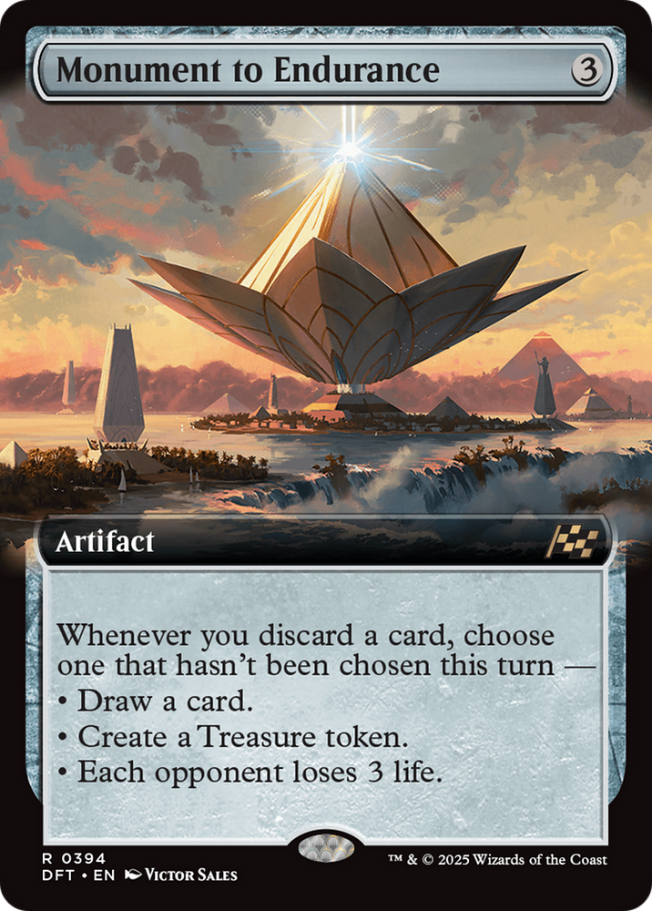 Monument to Endurance (Extended Art) [Aetherdrift] Magic: The Gathering