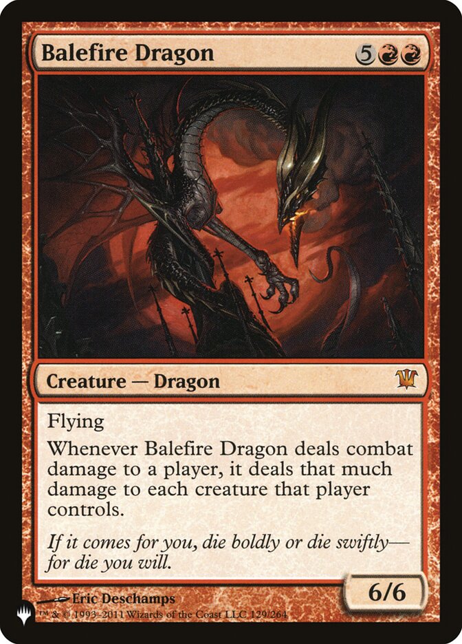 Balefire Dragon [The List] Magic: The Gathering