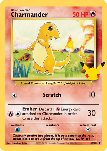 Charmander (46/102) (Jumbo Card) [First Partner Pack] Pokémon