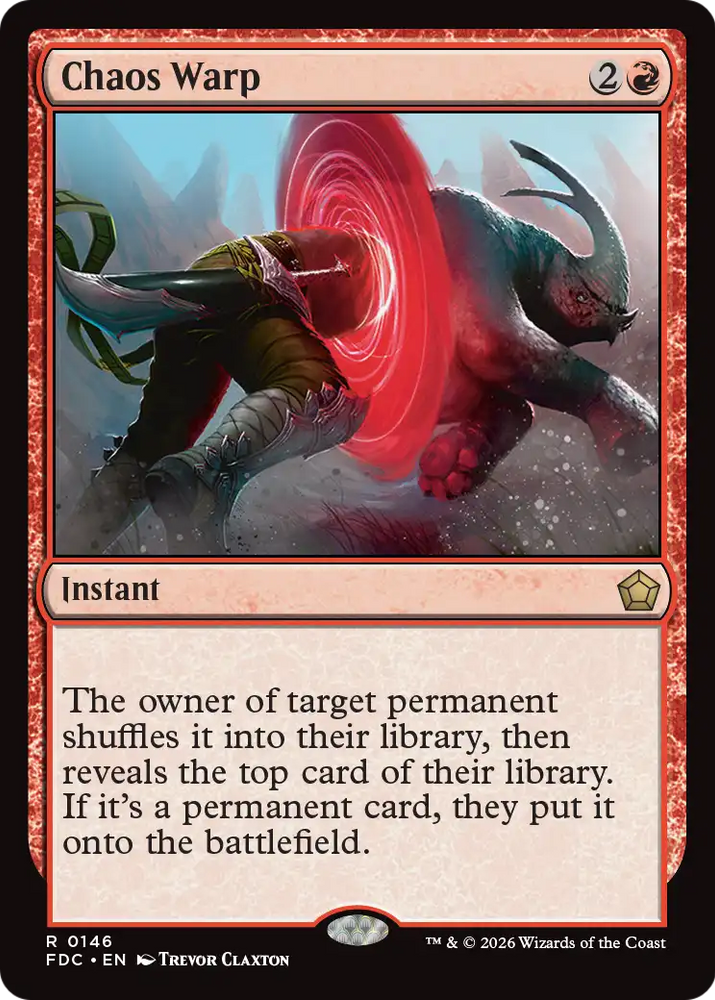 Chaos Warp [Foundations Commander] Magic: The Gathering