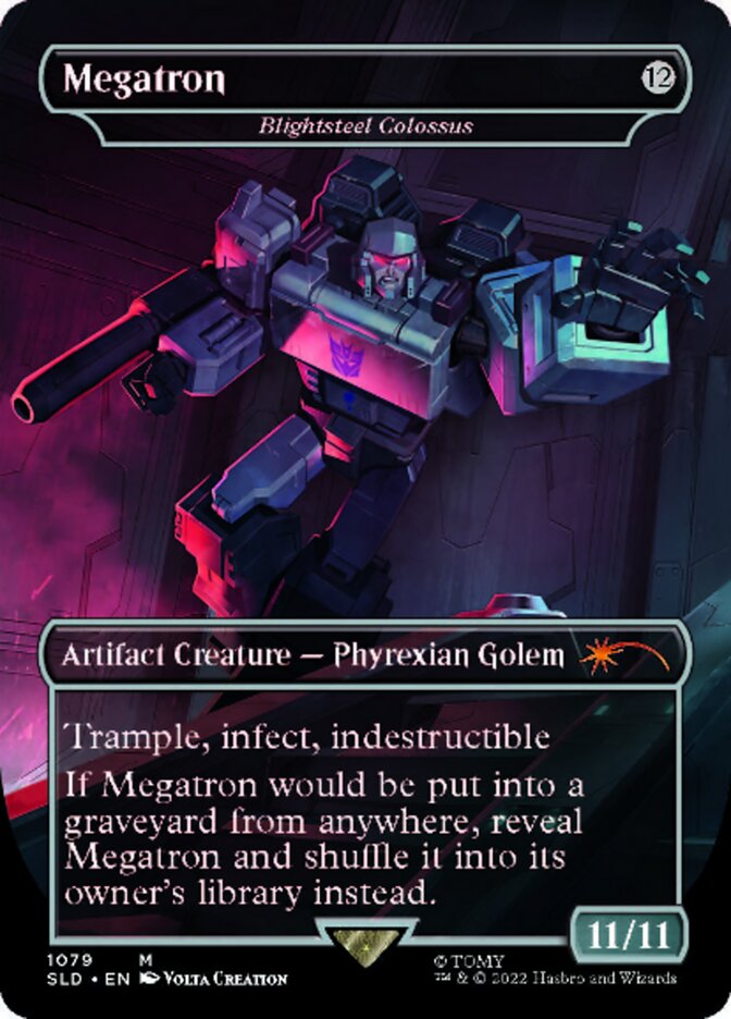 Blightsteel Colossus - Megatron (Borderless) [Secret Lair Drop Series] Magic: The Gathering