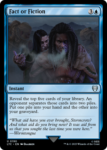 Fact or Fiction [The Lord of the Rings: Tales of Middle-Earth Commander] Magic: The Gathering