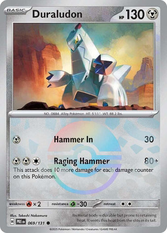 Duraludon (069/131) (Poke Ball Pattern) [Scarlet & Violet: Prismatic Evolutions] Pokémon