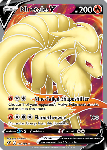 Ninetales V (177/192) [Sword & Shield: Rebel Clash] Pokémon