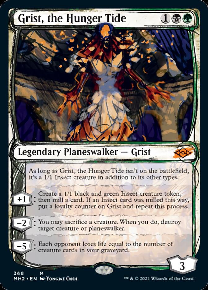 Grist, the Hunger Tide (Sketch) [Modern Horizons 2] Magic: The Gathering