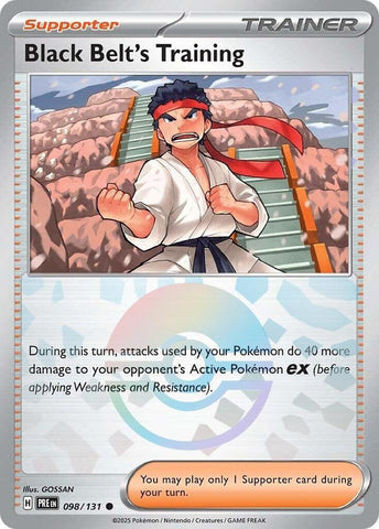 Black Belt's Training (098/131) (Poke Ball Pattern) [Scarlet & Violet: Prismatic Evolutions] Pokémon