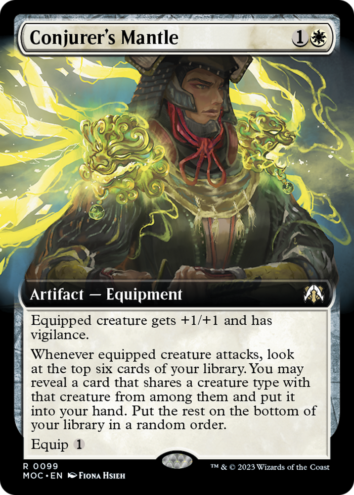 Conjurer's Mantle (Extended Art) [March of the Machine Commander] Magic: The Gathering
