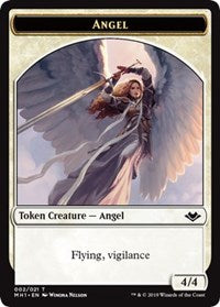 Angel (002) // Zombie (007) Double-Sided Token [Modern Horizons Tokens] Magic: The Gathering