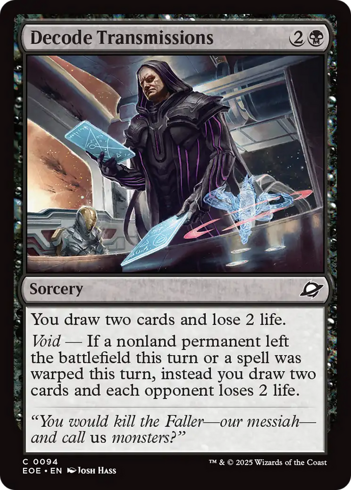 Decode Transmissions [Edge of Eternities] Magic: The Gathering