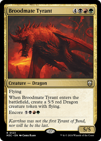 Broodmate Tyrant [Modern Horizons 3 Commander] Magic: The Gathering