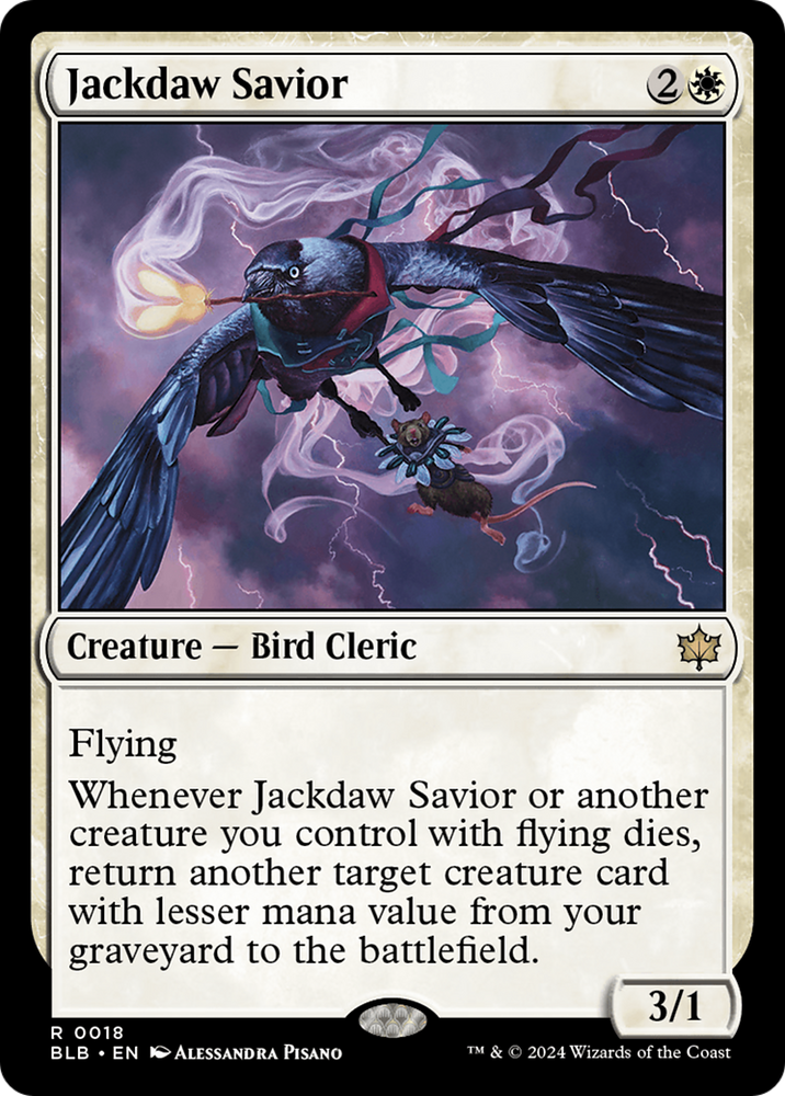 Jackdaw Savior [Bloomburrow] Magic: The Gathering