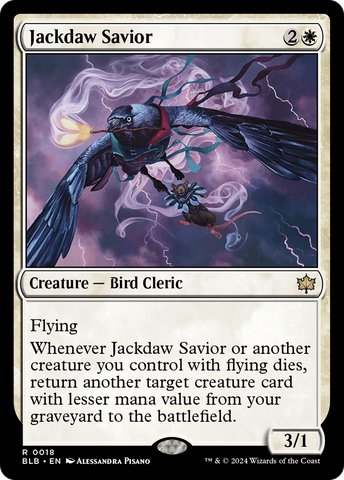Jackdaw Savior [Bloomburrow] Magic: The Gathering
