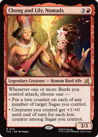 Chong and Lily, Nomads [Avatar: The Last Airbender: Eternal-Legal] Magic: The Gathering