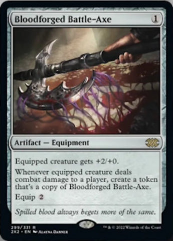 Bloodforged Battle-Axe [Double Masters 2022] Magic: The Gathering