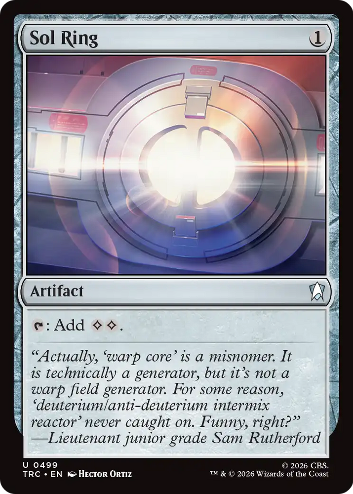 Sol Ring (Surge Foil) [Star Trek Commander] Magic: The Gathering