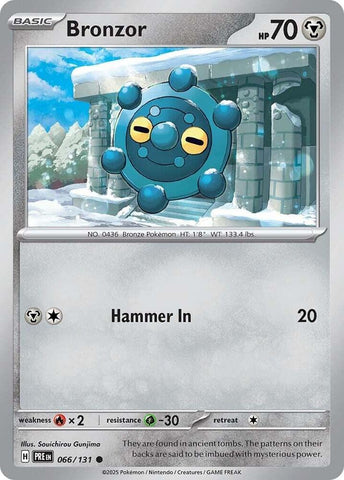 Bronzor (066/131) [Scarlet & Violet: Prismatic Evolutions] Pokémon