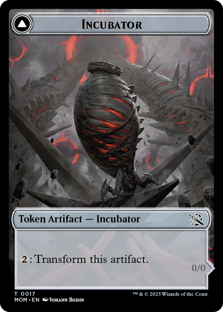 Incubator // Phyrexian (17) Double-Sided Token [March of the Machine Tokens] Magic: The Gathering