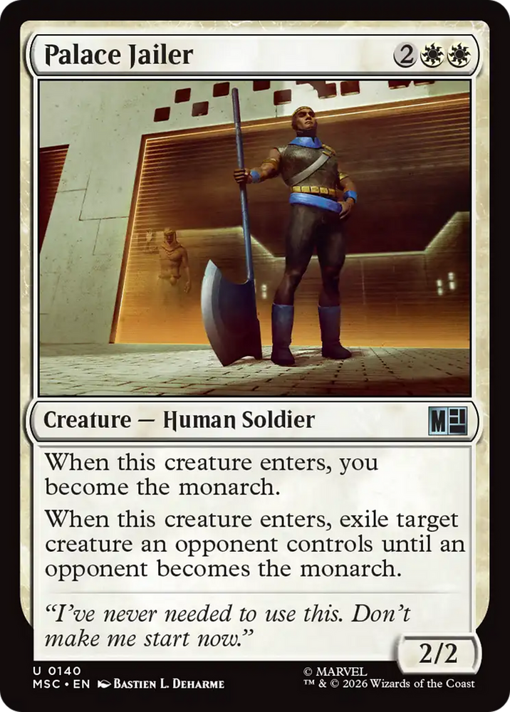 Palace Jailer (Surge Foil) [Marvel Super Heroes Commander] Magic: The Gathering