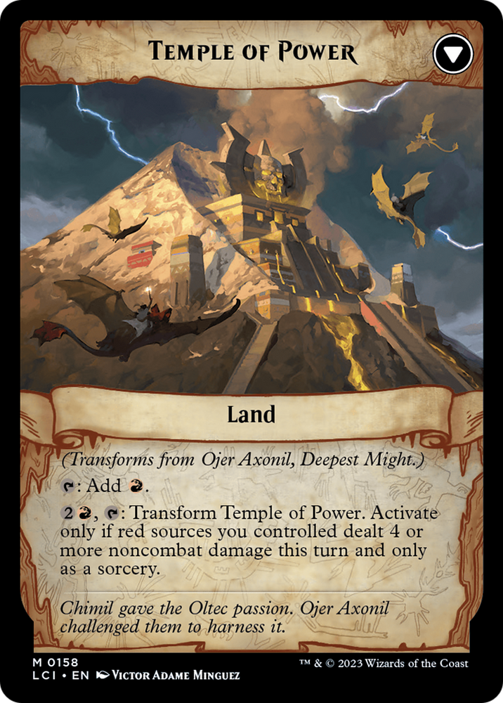Ojer Axonil, Deepest Might // Temple of Power [The Lost Caverns of Ixalan] Magic: The Gathering