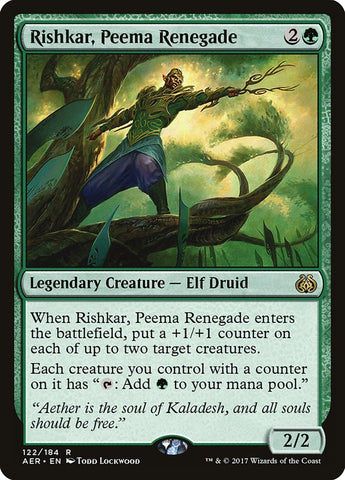 Rishkar, Peema Renegade [Aether Revolt] Magic: The Gathering