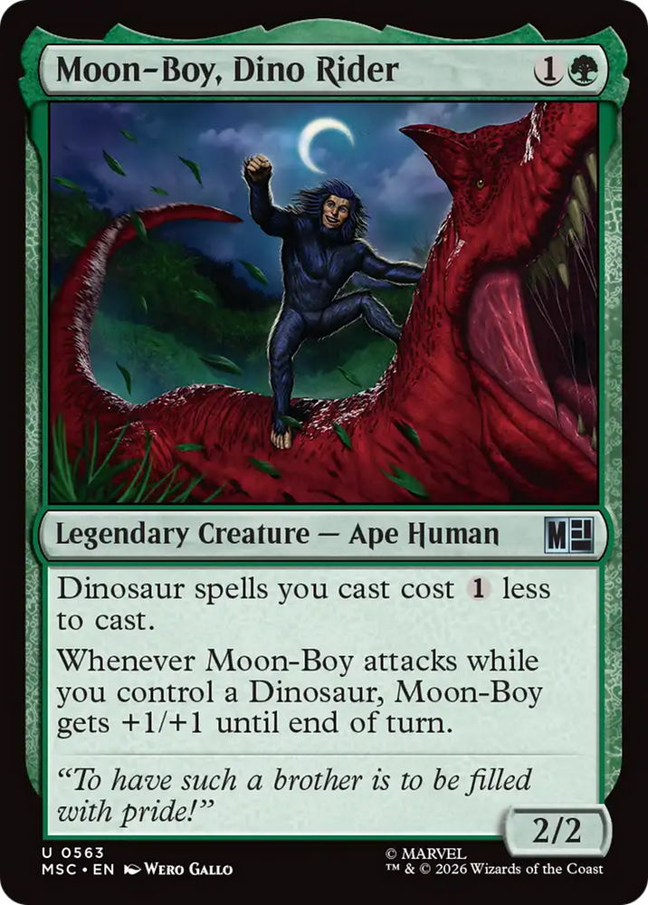 Moon-Boy, Dino Rider [Marvel Super Heroes Commander] Magic: The Gathering