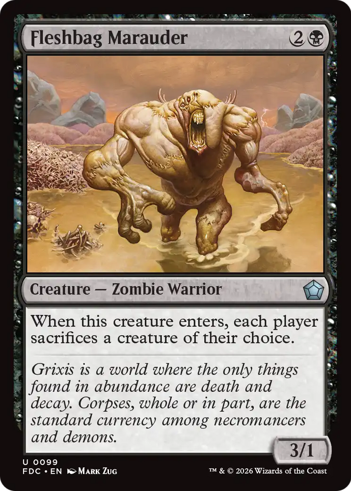 Fleshbag Marauder [Foundations Commander] Magic: The Gathering