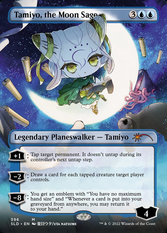 Tamiyo, the Moon Sage (Borderless) [Secret Lair Drop Series] Magic: The Gathering