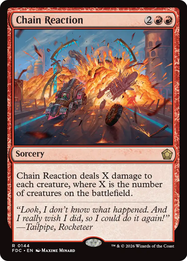 Chain Reaction [Foundations Commander] Magic: The Gathering