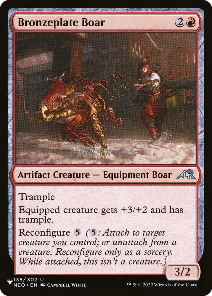 Bronzeplate Boar [The List] Magic: The Gathering