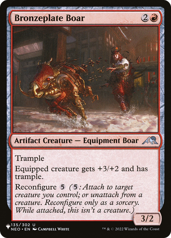 Bronzeplate Boar [The List] Magic: The Gathering