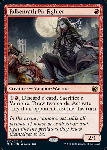 Falkenrath Pit Fighter [Innistrad: Midnight Hunt] Magic: The Gathering