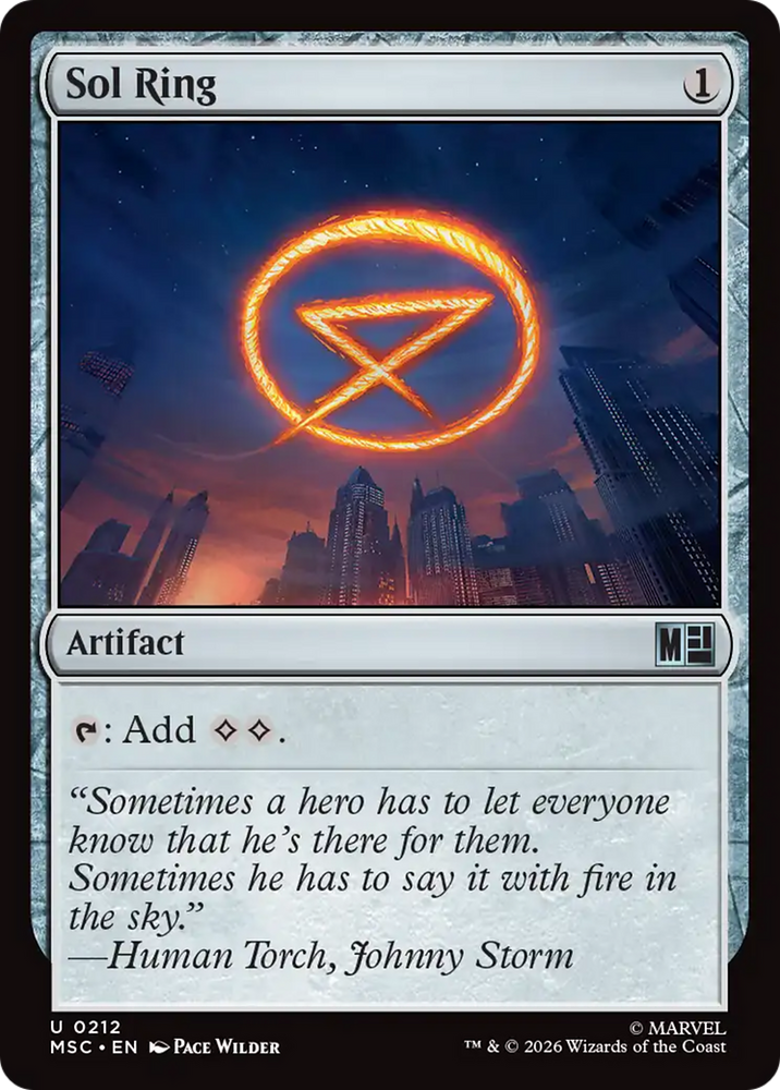 Sol Ring (0212) [Marvel Super Heroes Commander] Magic: The Gathering