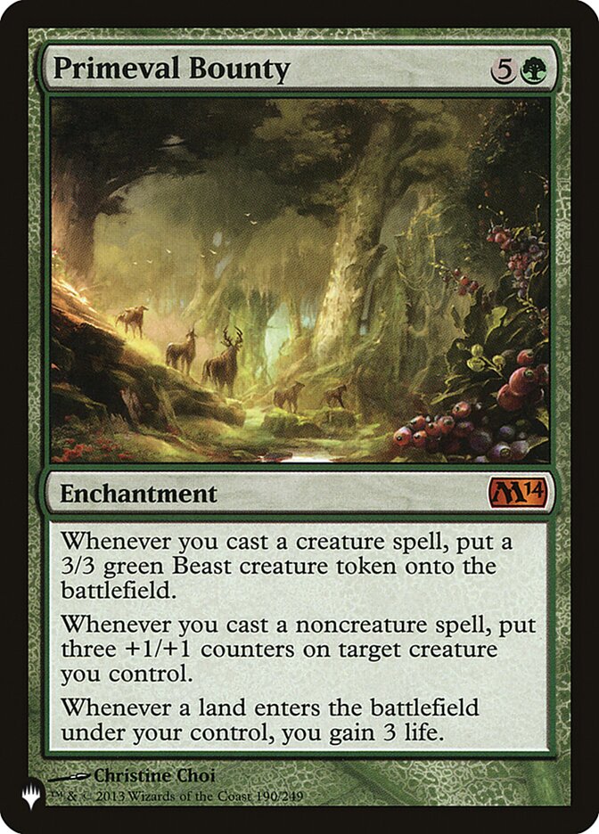 Primeval Bounty [The List] Magic: The Gathering