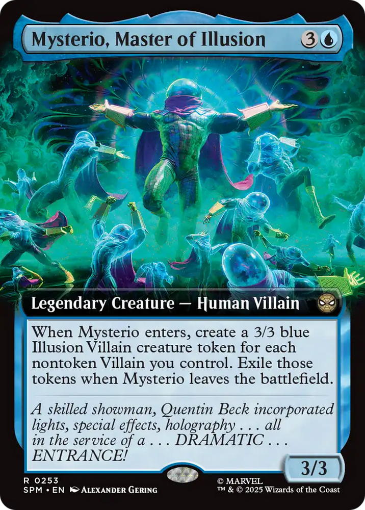 Mysterio, Master of Illusion (Extended Art) [Marvel's Spider-Man] Magic: The Gathering
