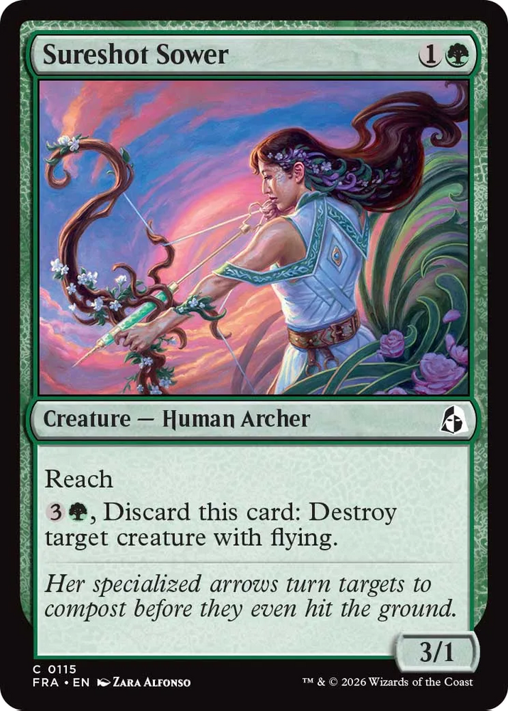 Sureshot Sower [Reality Fracture] Magic: The Gathering