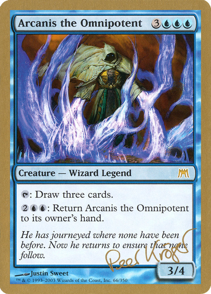 Arcanis the Omnipotent (Peer Kroger) [World Championship Decks 2003] Magic: The Gathering