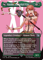 Vanille, Cheerful l'Cie // Ragnarok, Divine Deliverance (Borderless) [FINAL FANTASY] Magic: The Gathering