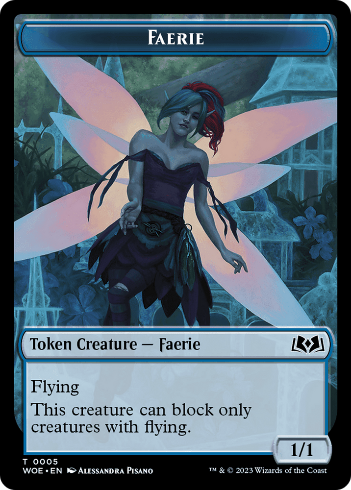 Faerie // Food (0013) Double-Sided Token [Wilds of Eldraine Tokens] Magic: The Gathering