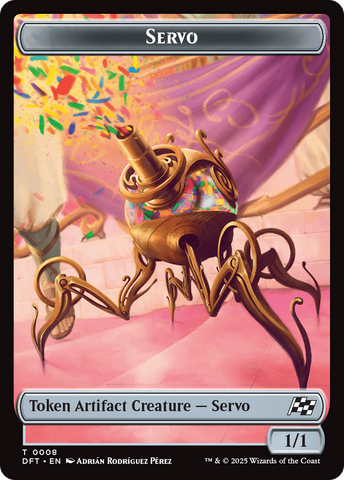 Beast (0010) // Servo Double-Sided Token [Aetherdrift Tokens] Magic: The Gathering