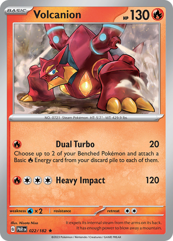 Volcanion (022/182) [Scarlet & Violet: Paradox Rift] Pokémon