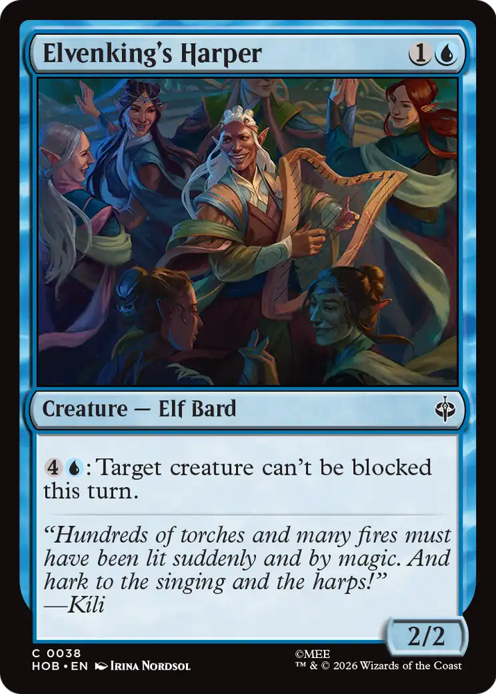 Elvenking's Harper [The Hobbit] Magic: The Gathering