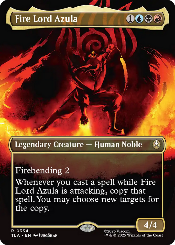 Fire Lord Azula (0334) (Borderless) [Avatar: The Last Airbender] Magic: The Gathering