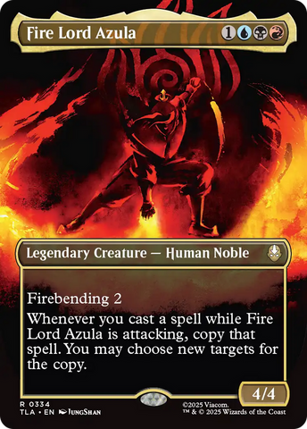 Fire Lord Azula (0334) (Borderless) [Avatar: The Last Airbender] Magic: The Gathering