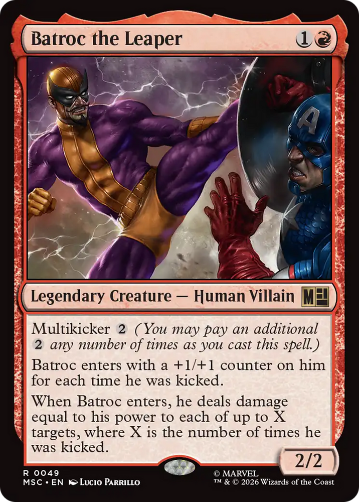 Batroc the Leaper (Surge Foil) [Marvel Super Heroes Commander] Magic: The Gathering
