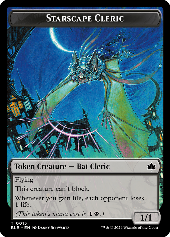 Starscape Cleric Token [Bloomburrow Tokens] Magic: The Gathering