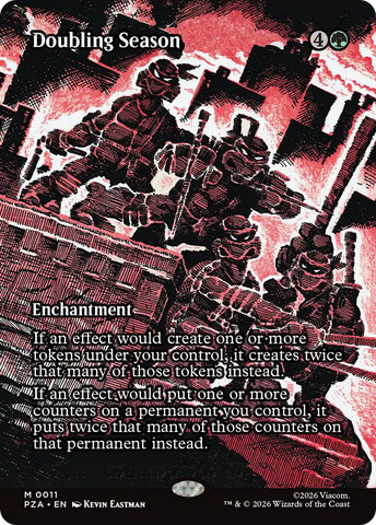 Doubling Season (Borderless) [Teenage Mutant Ninja Turtles Eternal-Legal] Magic: The Gathering