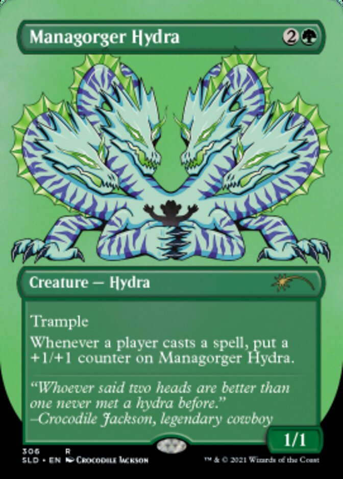 Managorger Hydra (Borderless) (Foil Etched) [Secret Lair Drop Series] Magic: The Gathering